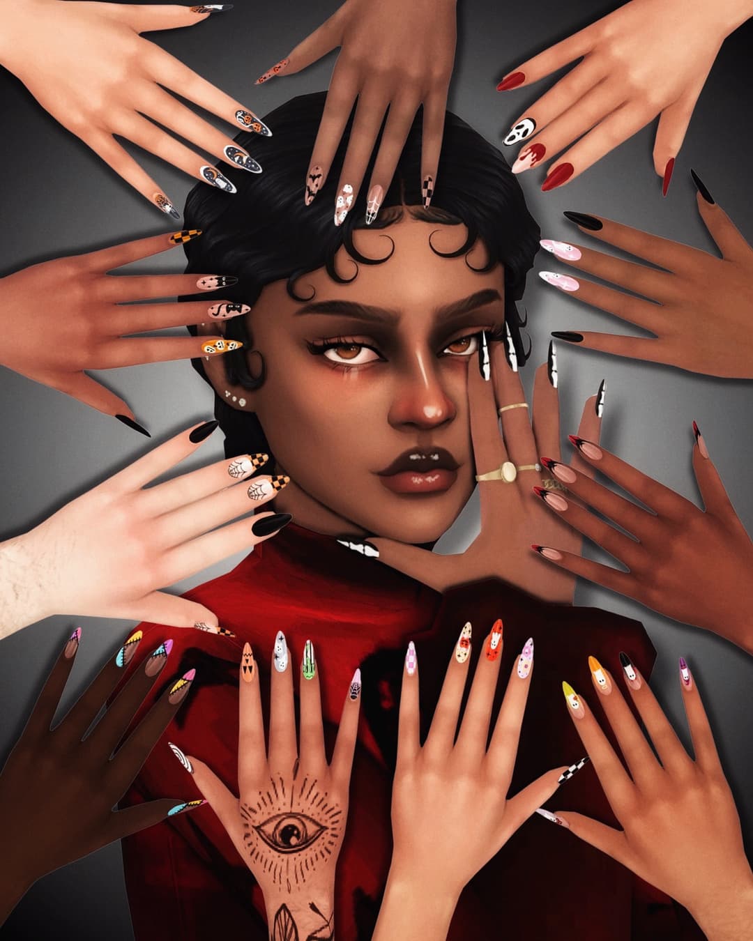Скриншот мода Ногти Spooky Nails 2